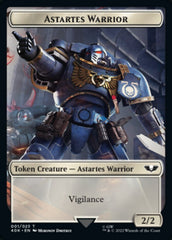 Astartes Warrior // Cherubael Double-sided Token (Surge Foil) [Universes Beyond: Warhammer 40,000 Tokens] | Gam3 Escape