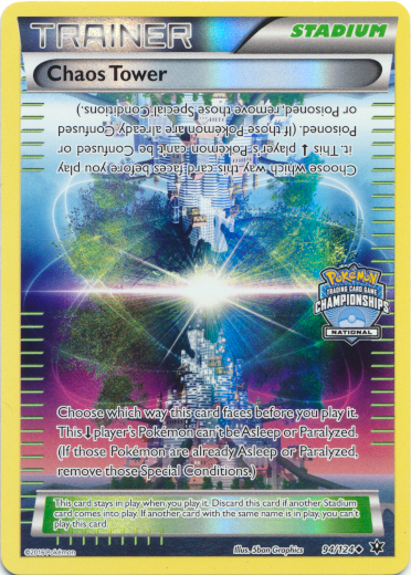 Chaos Tower (94/124) (National Championship Promo) [XY: Fates Collide] | Gam3 Escape