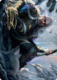 Jorn, God of Winter Art Card (Gold-Stamped Signature) [Kaldheim: Art Series] | Gam3 Escape