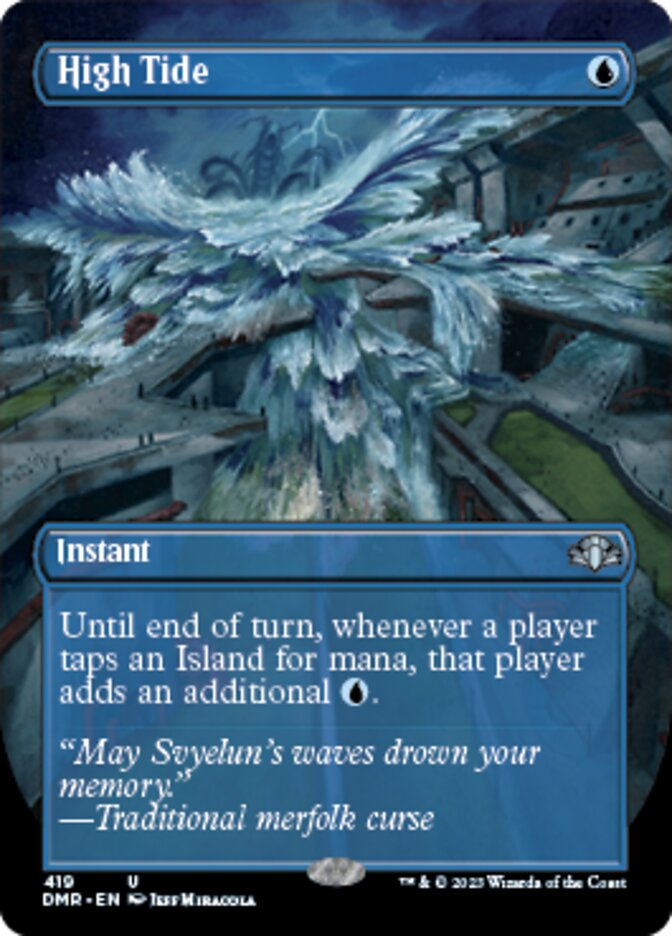High Tide (Borderless Alternate Art) [Dominaria Remastered] | Gam3 Escape