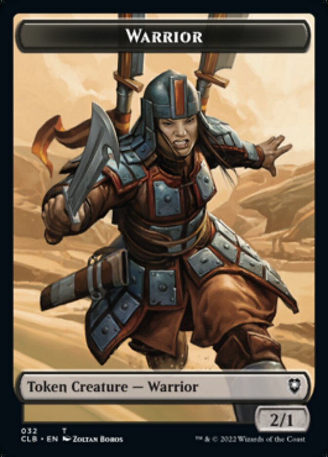 Warrior // Inkling Double-sided Token [Commander Legends: Battle for Baldur's Gate Tokens] | Gam3 Escape