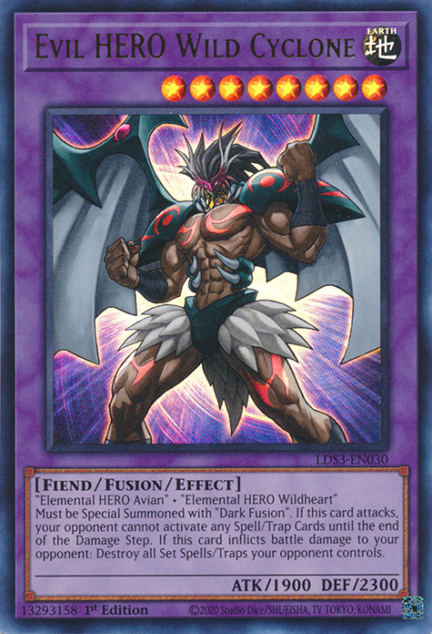 Evil HERO Wild Cyclone [LDS3-EN030] Ultra Rare | Gam3 Escape