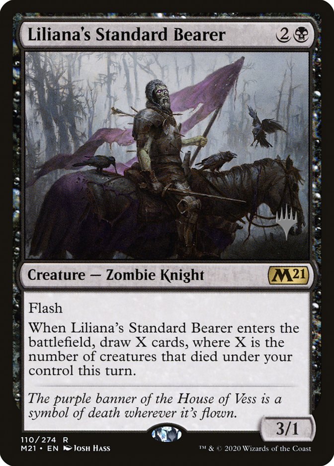 Liliana's Standard Bearer (Promo Pack) [Core Set 2021 Promos] | Gam3 Escape