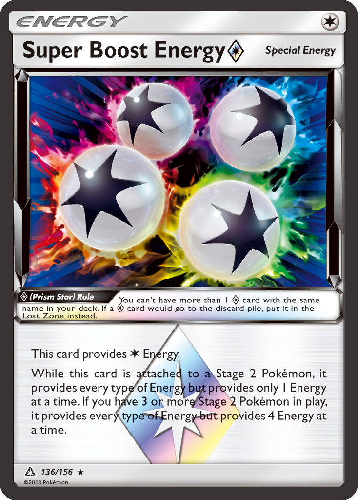 Super Boost Energy (136/156) (Prism Star) [Sun & Moon: Ultra Prism] | Gam3 Escape