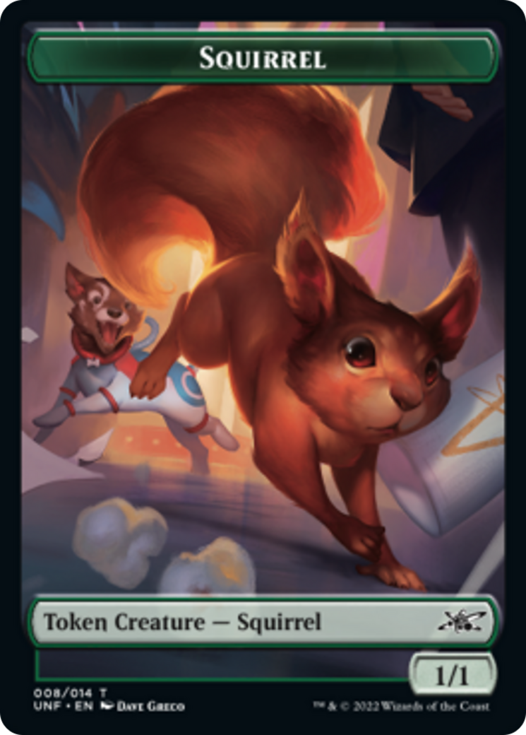 Squirrel // Treasure (013) Double-sided Token [Unfinity Tokens] | Gam3 Escape