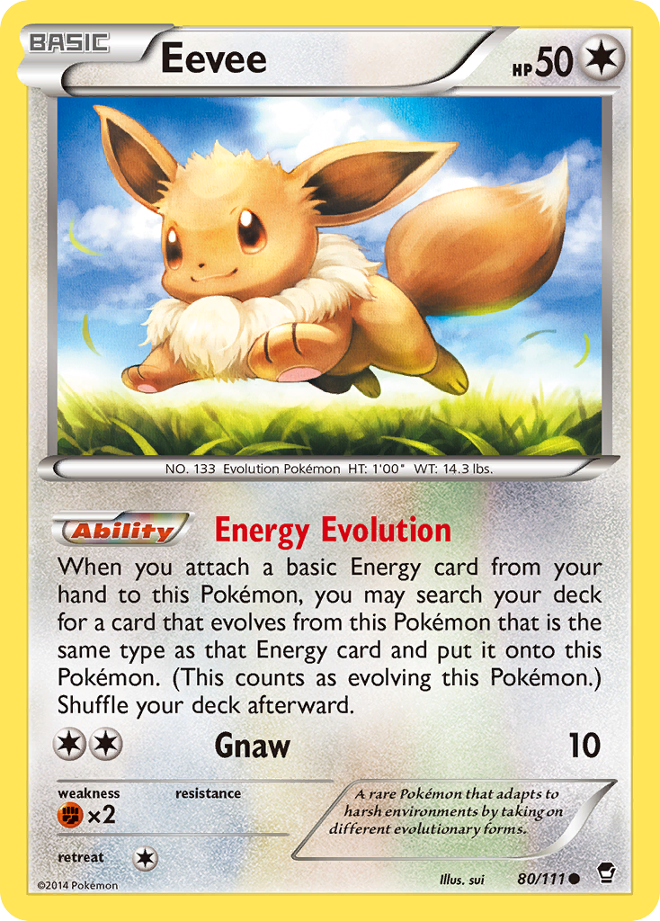 Eevee (80/111) [XY: Furious Fists] | Gam3 Escape