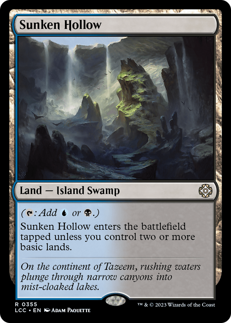 Sunken Hollow [The Lost Caverns of Ixalan Commander] | Gam3 Escape