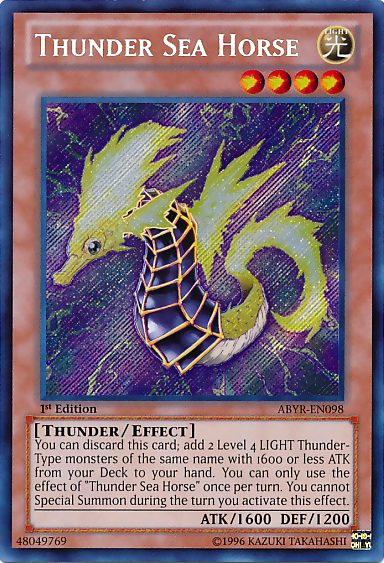 Thunder Sea Horse [ABYR-EN098] Secret Rare | Gam3 Escape