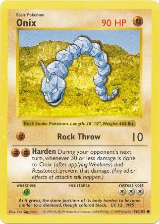 Onix (56/102) [Base Set Shadowless Unlimited] | Gam3 Escape