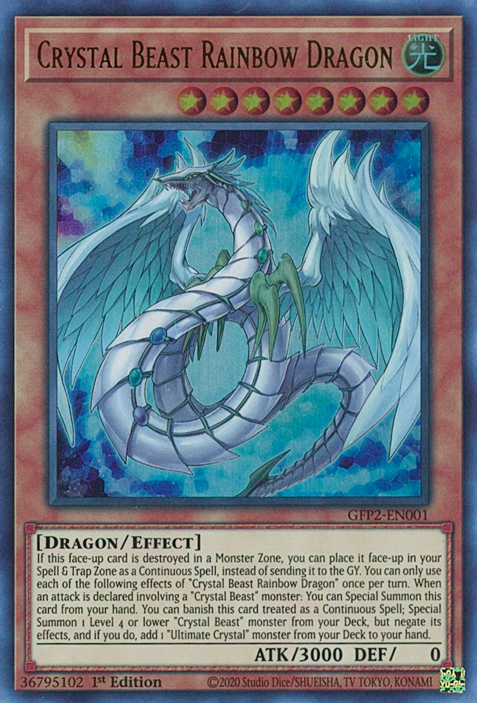 Crystal Beast Rainbow Dragon [GFP2-EN001] Ultra Rare | Gam3 Escape