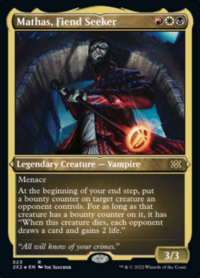 Mathas, Fiend Seeker (Foil Etched) [Double Masters 2022] | Gam3 Escape