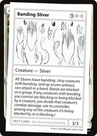 Banding Sliver (2021 Edition) [Mystery Booster Playtest Cards] | Gam3 Escape