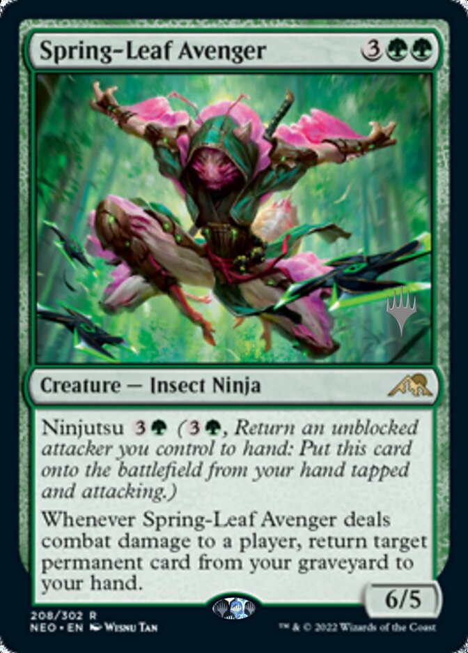 Spring-Leaf Avenger (Promo Pack) [Kamigawa: Neon Dynasty Promos] | Gam3 Escape