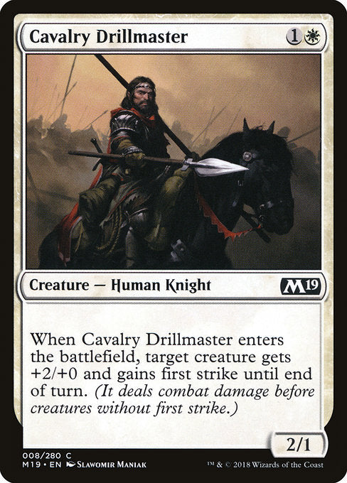 Cavalry Drillmaster [Core Set 2019] | Gam3 Escape