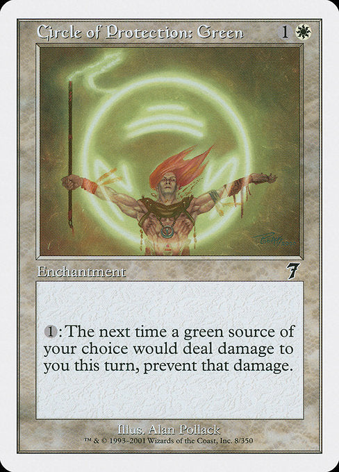 Circle of Protection: Green [Seventh Edition] | Gam3 Escape