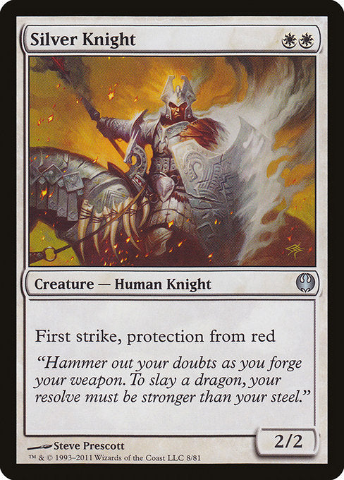 Silver Knight [Duel Decks: Knights vs. Dragons] | Gam3 Escape