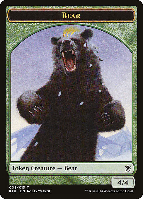 Bear [Khans of Tarkir Tokens] | Gam3 Escape