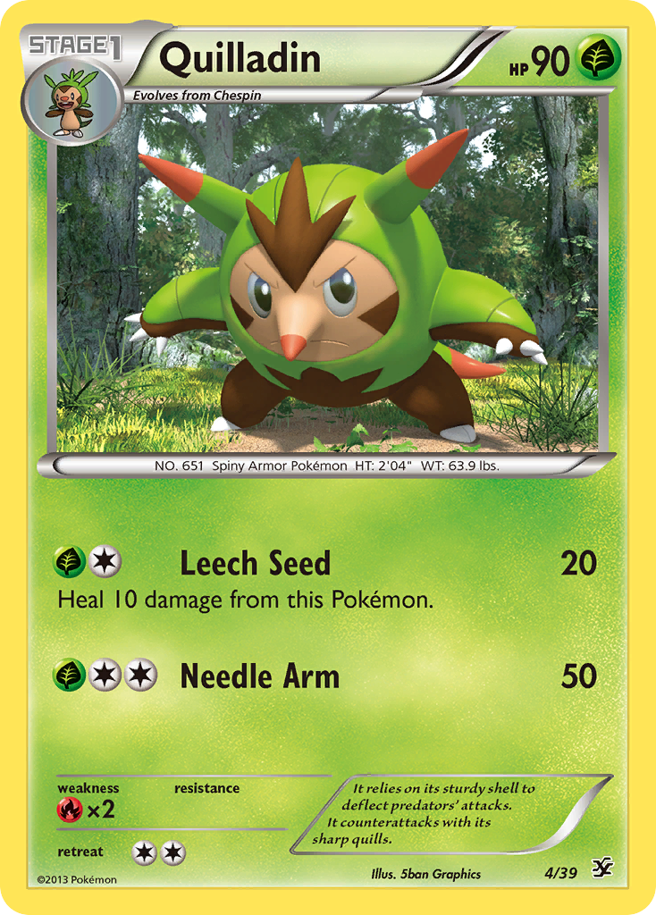 Quilladin (4/39) [XY: Kalos Starter Set] | Gam3 Escape