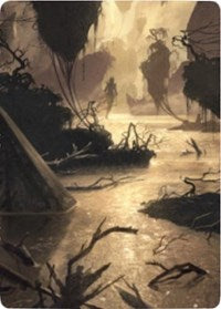 Murkwater Pathway Art Card [Zendikar Rising Art Series] | Gam3 Escape