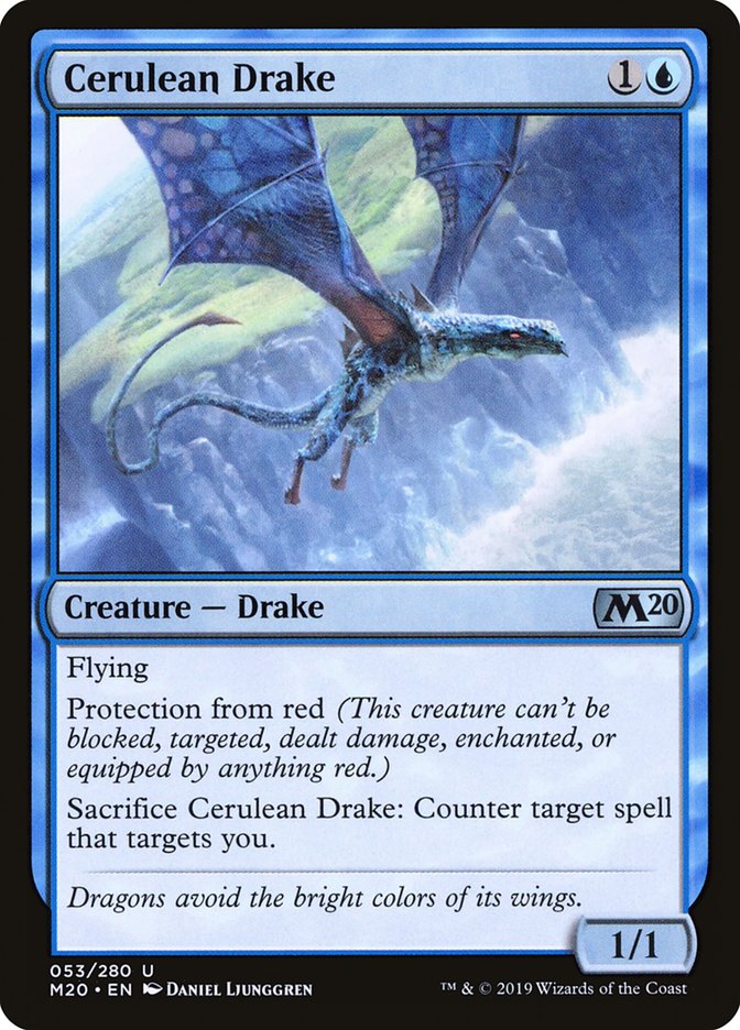 Cerulean Drake [Core Set 2020] | Gam3 Escape