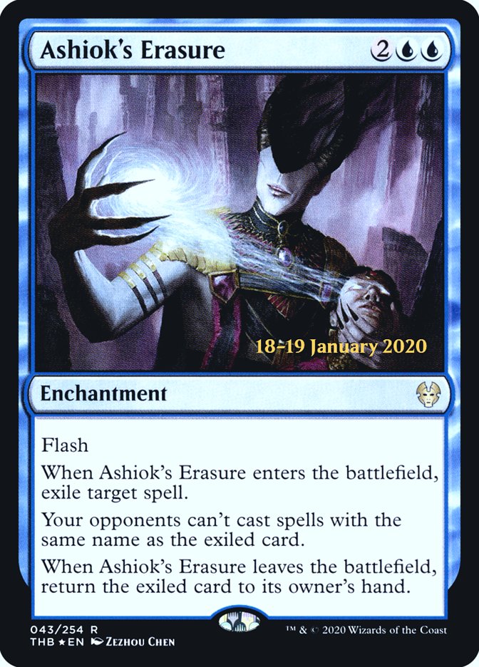 Ashiok's Erasure [Theros Beyond Death Prerelease Promos] | Gam3 Escape