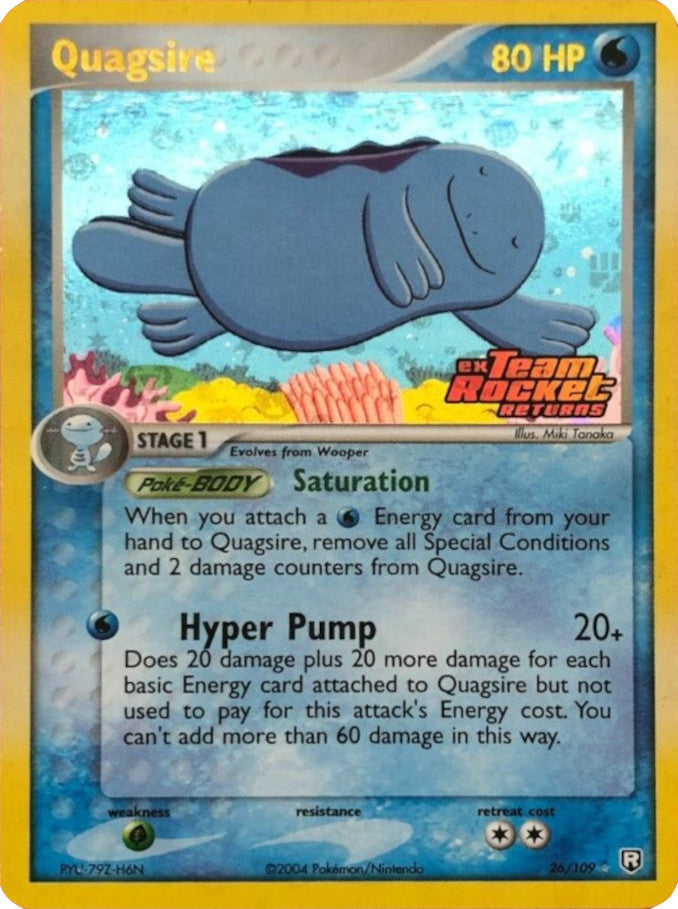 Quagsire (26/109) (Stamped) [EX: Team Rocket Returns] | Gam3 Escape