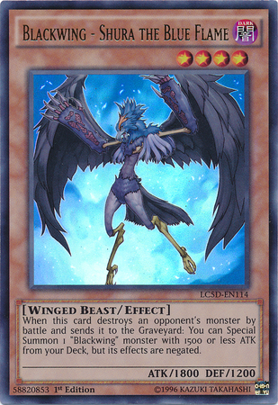 Blackwing - Shura the Blue Flame [LC5D-EN114] Ultra Rare | Gam3 Escape