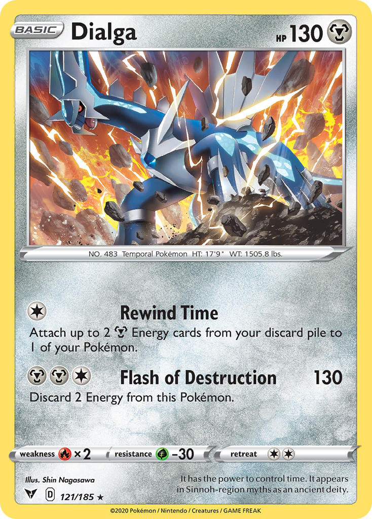 Dialga (121/185) [Sword & Shield: Vivid Voltage] | Gam3 Escape