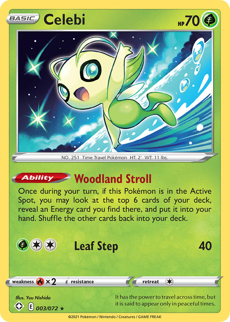 Celebi (003/072) [Sword & Shield: Shining Fates] | Gam3 Escape