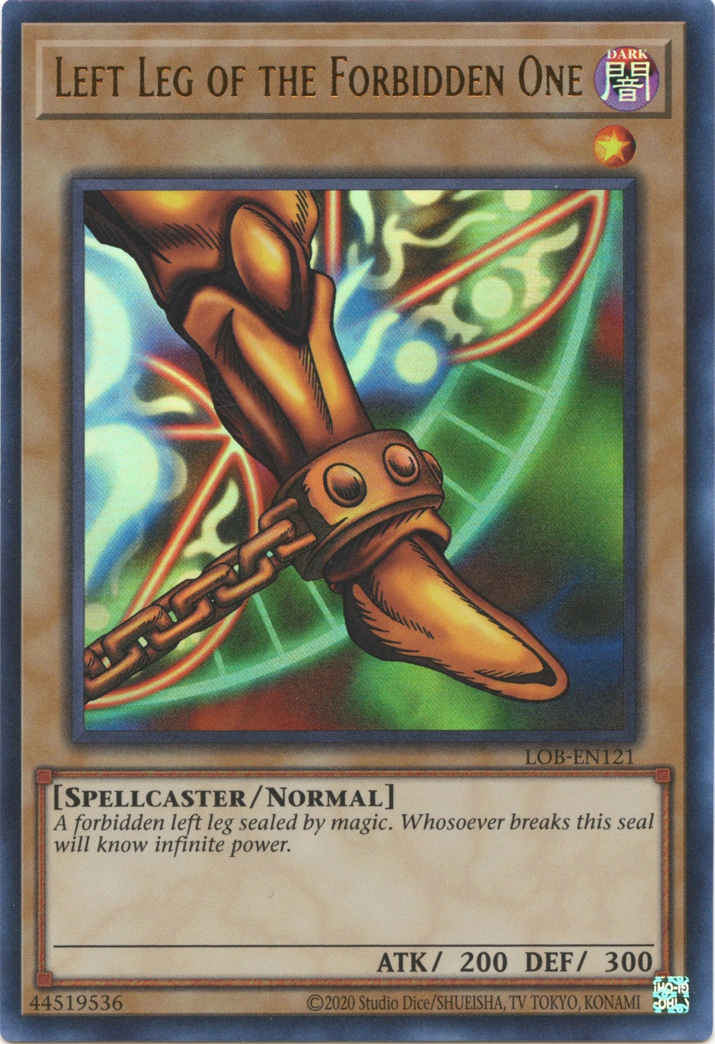 Left Leg of the Forbidden One (25th Anniversary) [LOB-EN121] Ultra Rare | Gam3 Escape