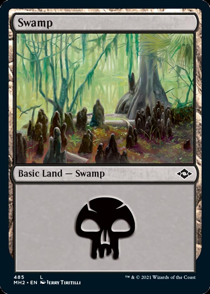 Swamp (485) (Foil Etched) [Modern Horizons 2] | Gam3 Escape