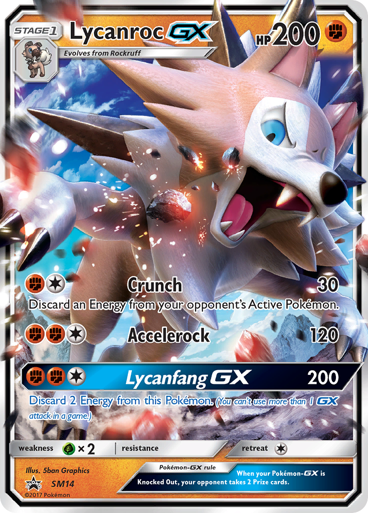 Lycanroc GX (SM14) [Sun & Moon: Black Star Promos] | Gam3 Escape