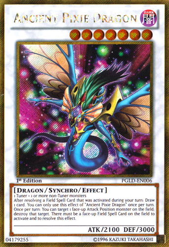 Ancient Pixie Dragon [PGLD-EN006] Gold Secret Rare | Gam3 Escape
