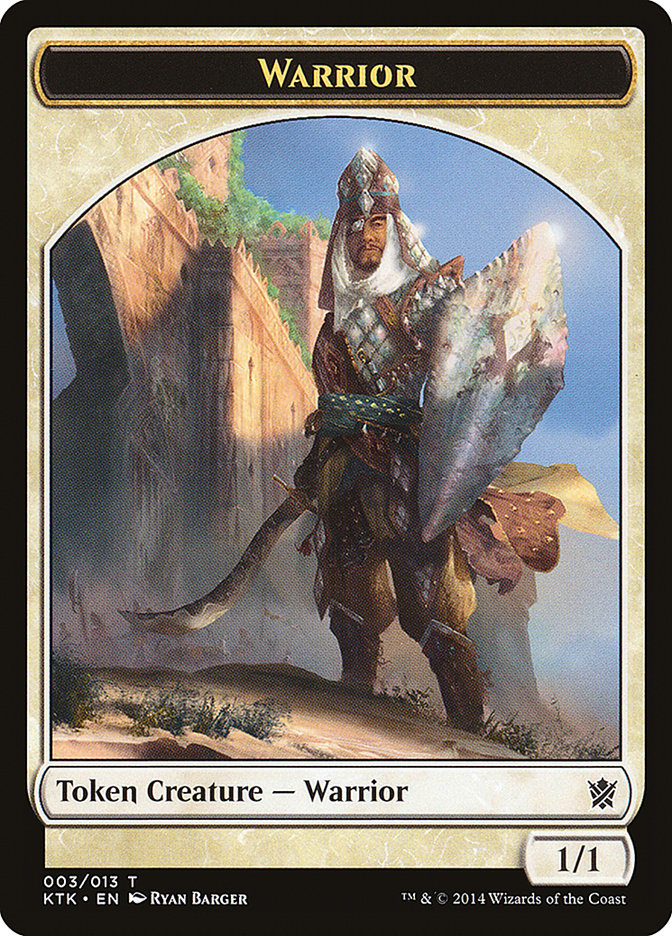Warrior (003/013) [Khans of Tarkir Tokens] | Gam3 Escape