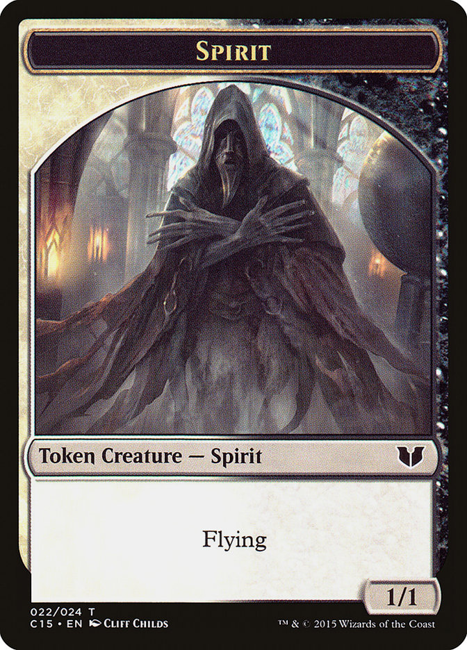 Spirit (022) // Angel Double-Sided Token [Commander 2015 Tokens] | Gam3 Escape
