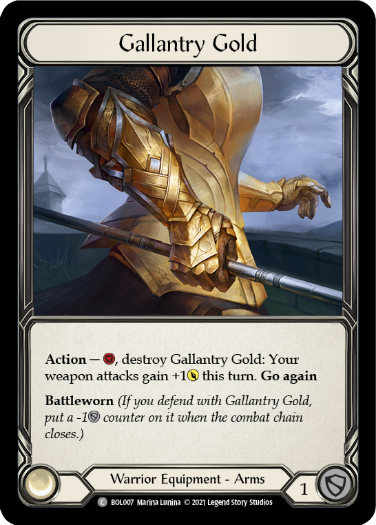 Gallantry Gold [BOL007] (Monarch Boltyn Blitz Deck) | Gam3 Escape