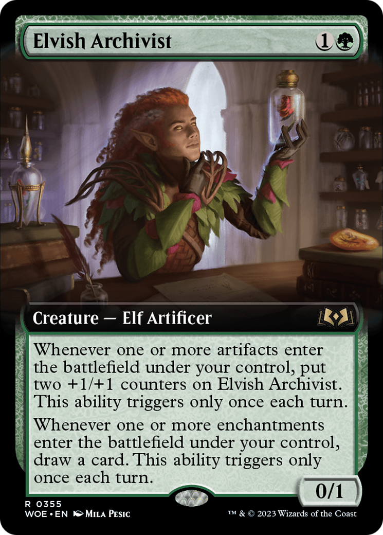 Elvish Archivist (Extended Art) [Wilds of Eldraine] | Gam3 Escape