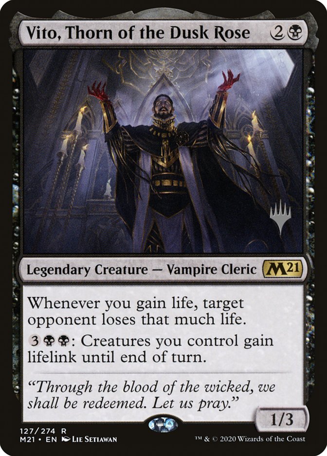 Vito, Thorn of the Dusk Rose (Promo Pack) [Core Set 2021 Promos] | Gam3 Escape