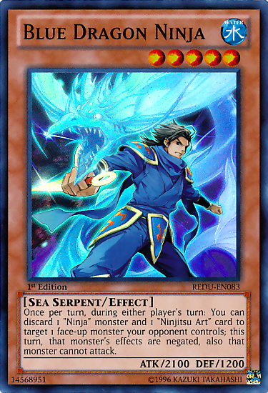 Blue Dragon Ninja [REDU-EN083] Super Rare | Gam3 Escape