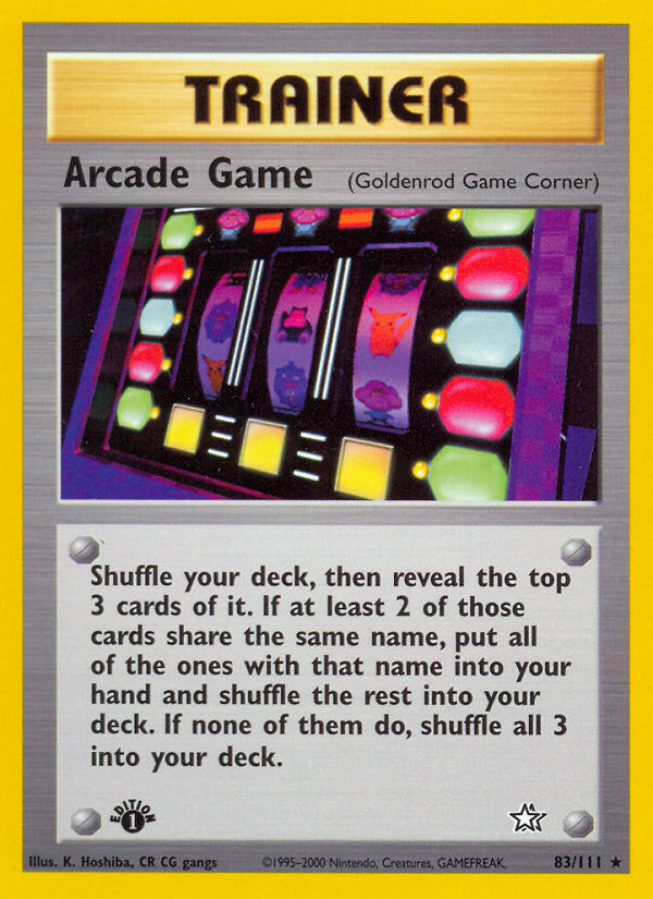 Arcade Game (83/111) [Neo Genesis 1st Edition] | Gam3 Escape
