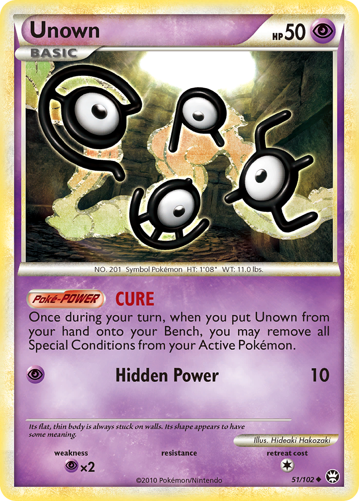 Unown (51/102) [HeartGold & SoulSilver: Triumphant] | Gam3 Escape