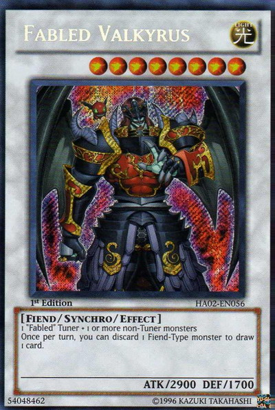 Fabled Valkyrus [HA02-EN056] Secret Rare | Gam3 Escape