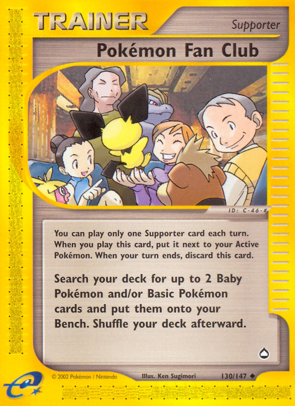 Pokemon Fan Club (130/147) [Aquapolis] | Gam3 Escape