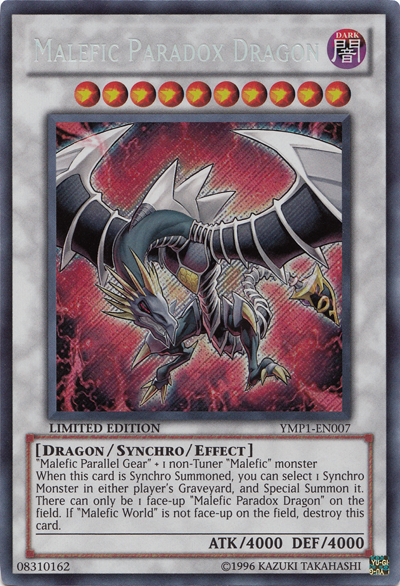 Malefic Paradox Dragon [YMP1-EN007] Secret Rare | Gam3 Escape