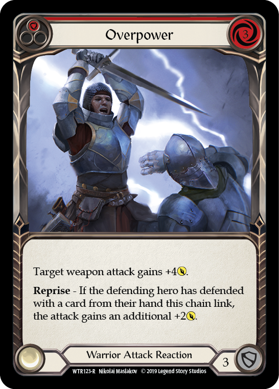 Overpower (Red) [WTR123-R] Alpha Print Normal | Gam3 Escape