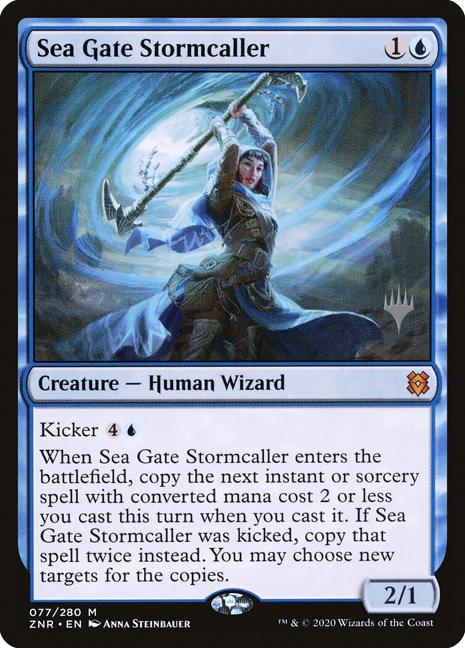 Sea Gate Stormcaller (Promo Pack) [Zendikar Rising Promos] | Gam3 Escape