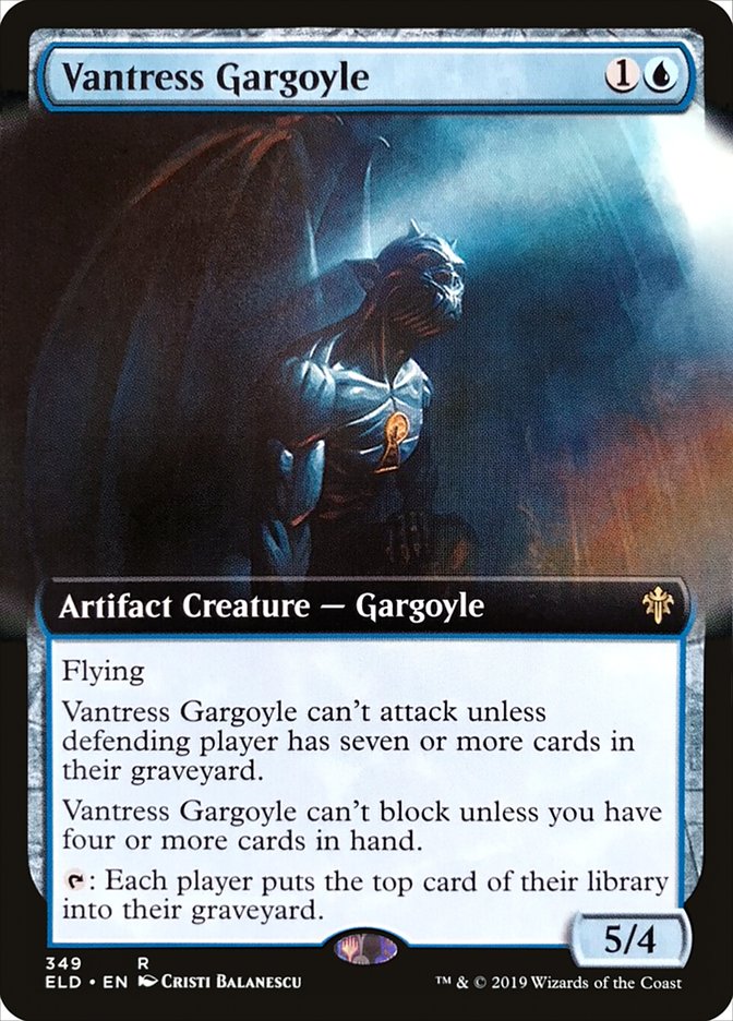 Vantress Gargoyle (Extended Art) [Throne of Eldraine] | Gam3 Escape