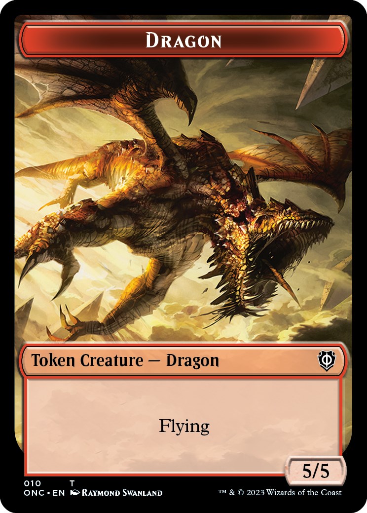 Kobolds of Kher Keep // Dragon Double-Sided Token [Phyrexia: All Will Be One Commander Tokens] | Gam3 Escape