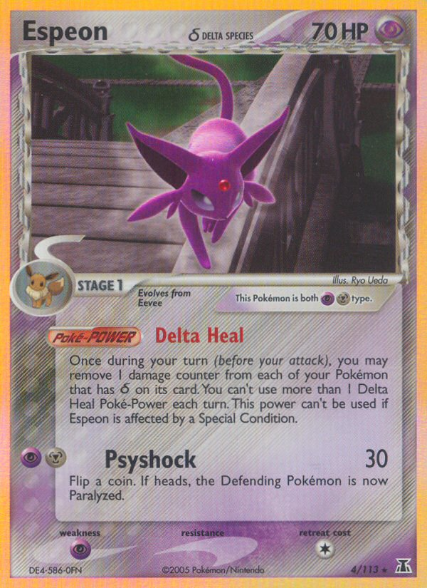 Espeon (4/113)(Delta Species) [EX: Delta Species] | Gam3 Escape