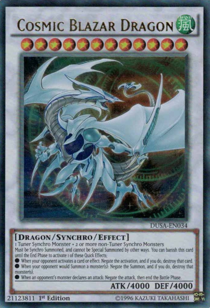 Cosmic Blazar Dragon [DUSA-EN034] Ultra Rare | Gam3 Escape